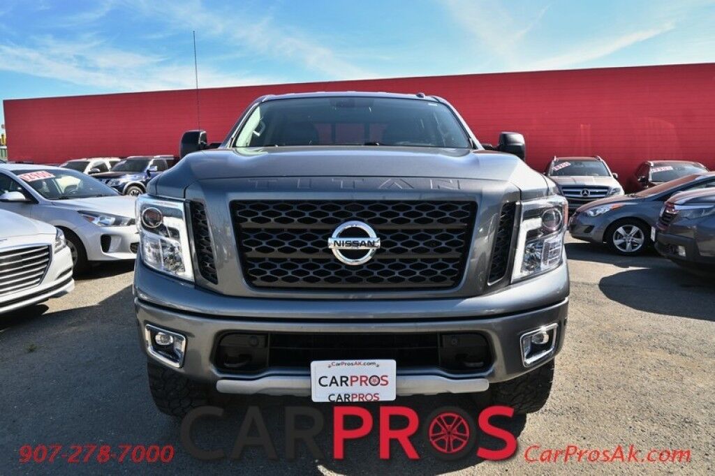 2018 Nissan Titan PRO-4X - Lifted - Fuel Wheels - 35in Tires - PRO-4X Utility Package - Comfort & Convenience Package - 5.6L V8 - 4X4 - Crew Cab - Pust To Start w/ Keyless Entry - Tow Package - 1 Owner Anchorage AK