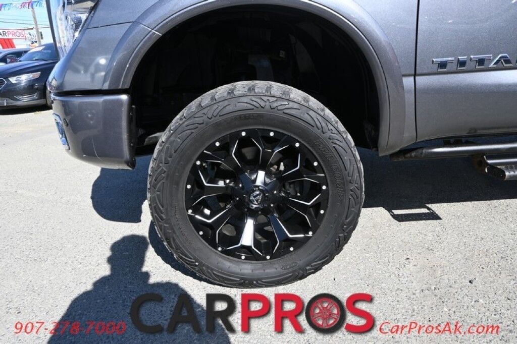 2018 Nissan Titan PRO-4X - Lifted - Fuel Wheels - 35in Tires - PRO-4X Utility Package - Comfort & Convenience Package - 5.6L V8 - 4X4 - Crew Cab - Pust To Start w/ Keyless Entry - Tow Package - 1 Owner Anchorage AK