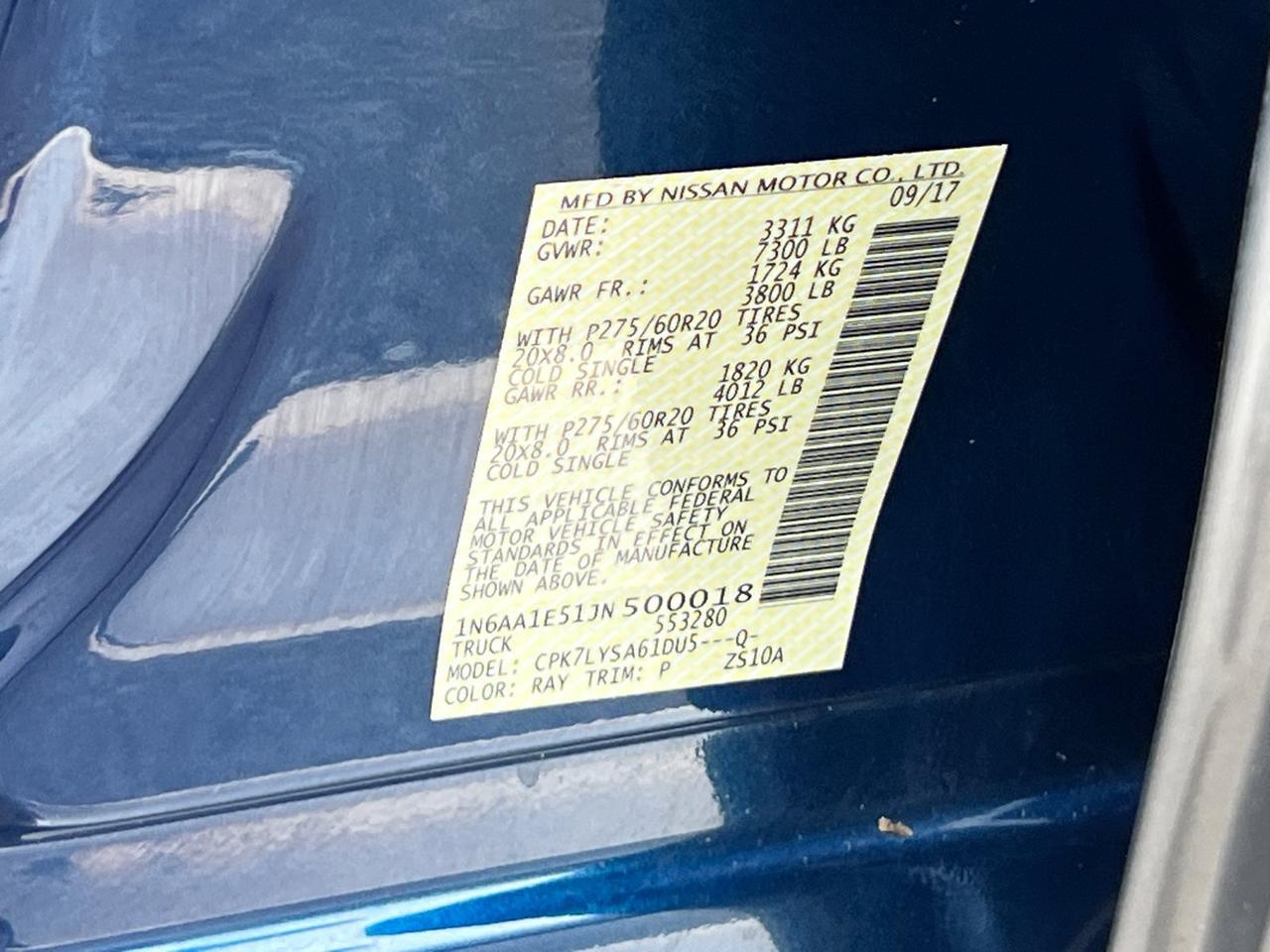 2018 Nissan Titan Platinum Reserve Hagerstown MD