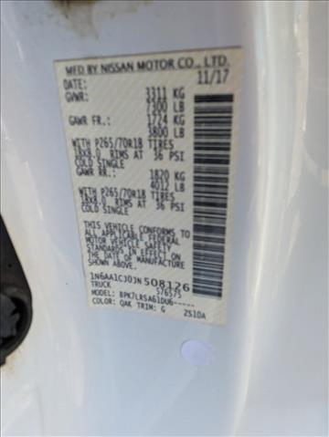 2018 Nissan Titan S Roseville CA