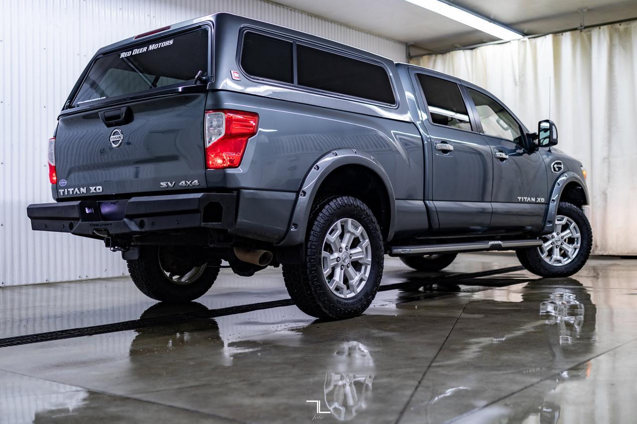 2018 Nissan Titan XD 4x4 Crew Cab SV Premium Diesel AISIN Nav BCam Red Deer AB