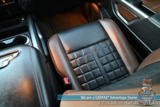 2018 Nissan Titan XD XD Platinum Reserve / Crew Cab / 4X4 / Turbo Diesel / AutoStart / Heated & Cooled Leather Seats / Heated Steering Wheel / Navigation / 360 Cam / Rockford Fosgate Speakers / Blind Spot Alert / Leer Canopy / Tow Pkg / Low Miles Anchorage AK