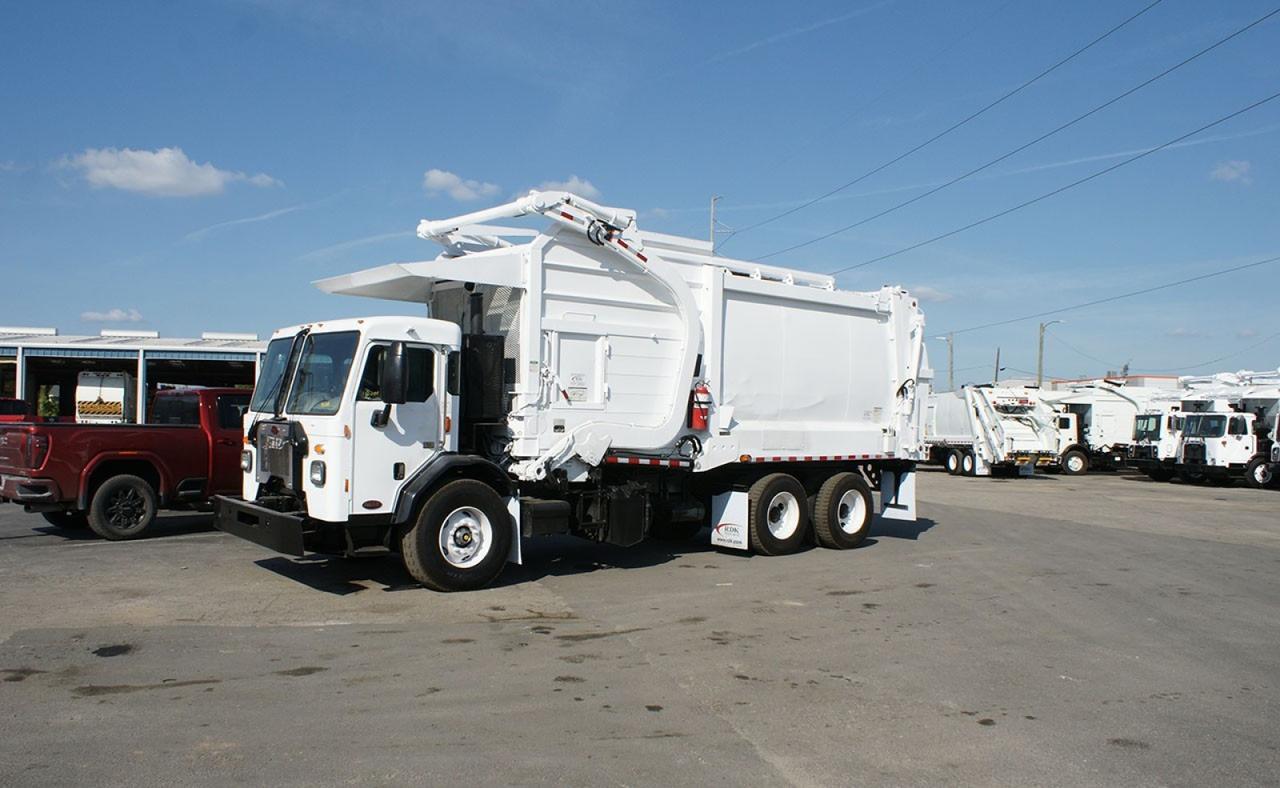 2018 Peterbilt 520 40 Yard Heil Front Loader Garbage Truck Tampa FL
