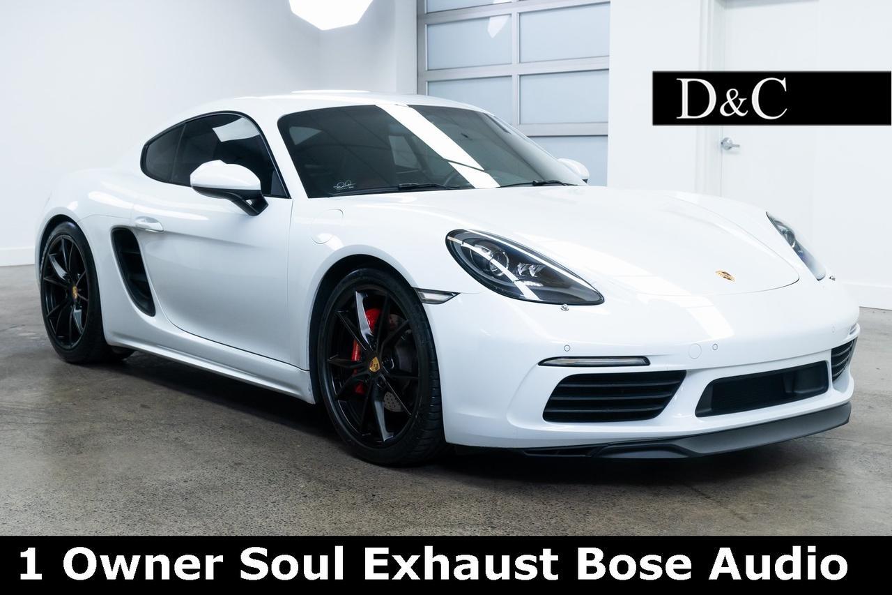 2018 Porsche 718 Cayman S 1 Owner Soul Exhaust Bose Audio Portland OR