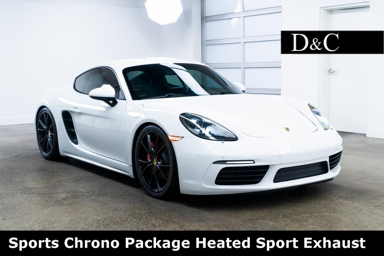 2018 Porsche 718 Cayman S Sports Chrono Package Heated Sport Exhaust