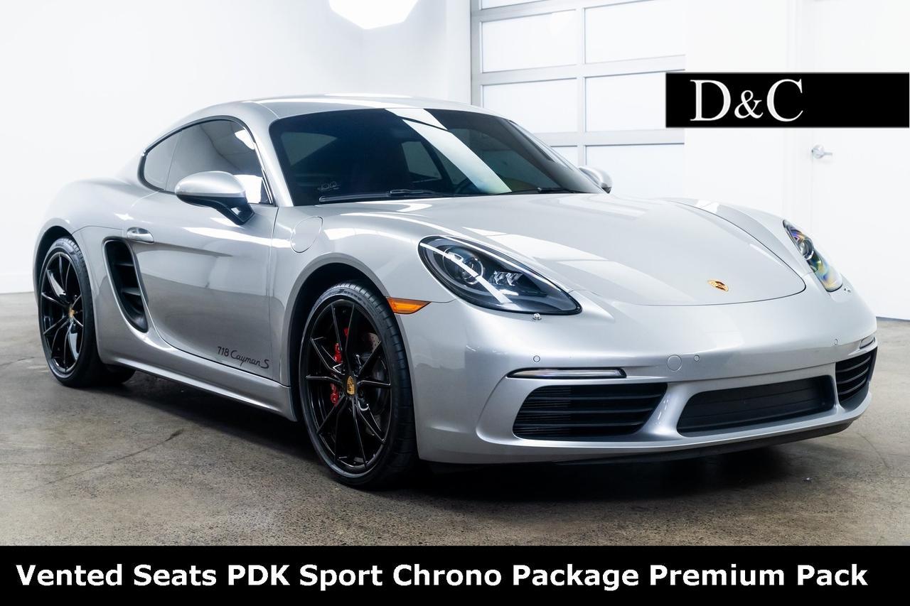 2018 Porsche 718 Cayman S Vented Seats PDK Sport Chrono Package Premium Pack Portland OR