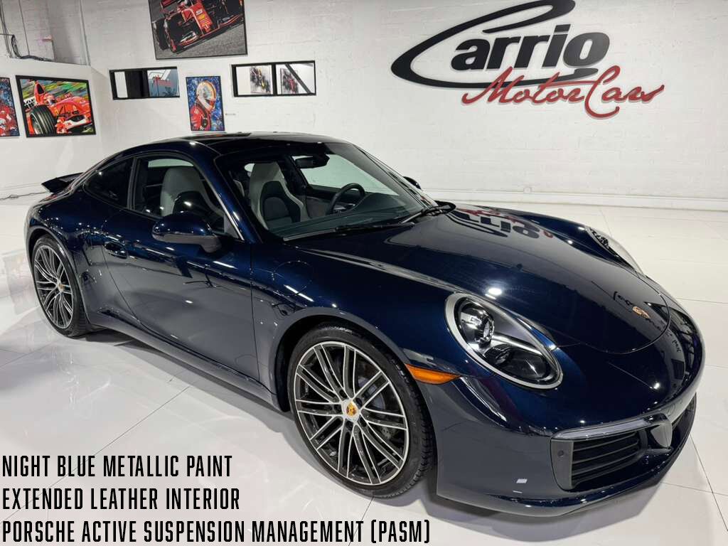 2018 Porsche 911 Carrera Night Blue Metallic paint, Bose audio, Porsche active suspension management AND MUCH MORE!! Fort Lauderdale FL