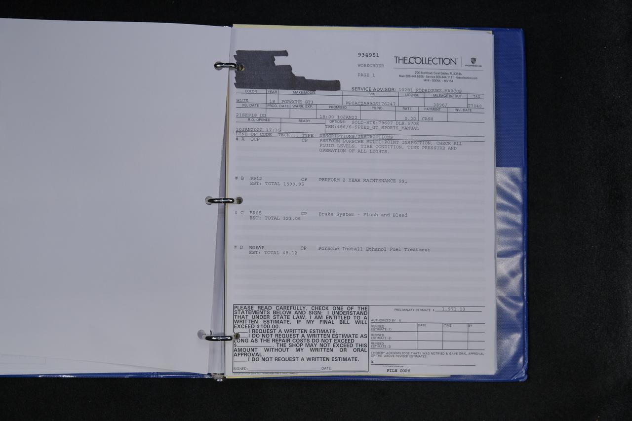 2018 Porsche 911 GT3 GULF BLUE GT3 GULF BLUE Miami FL