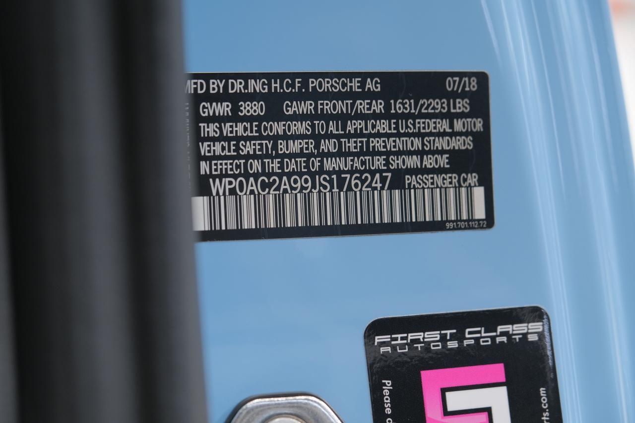 2018 Porsche 911 GT3 GULF BLUE GT3 GULF BLUE Miami FL