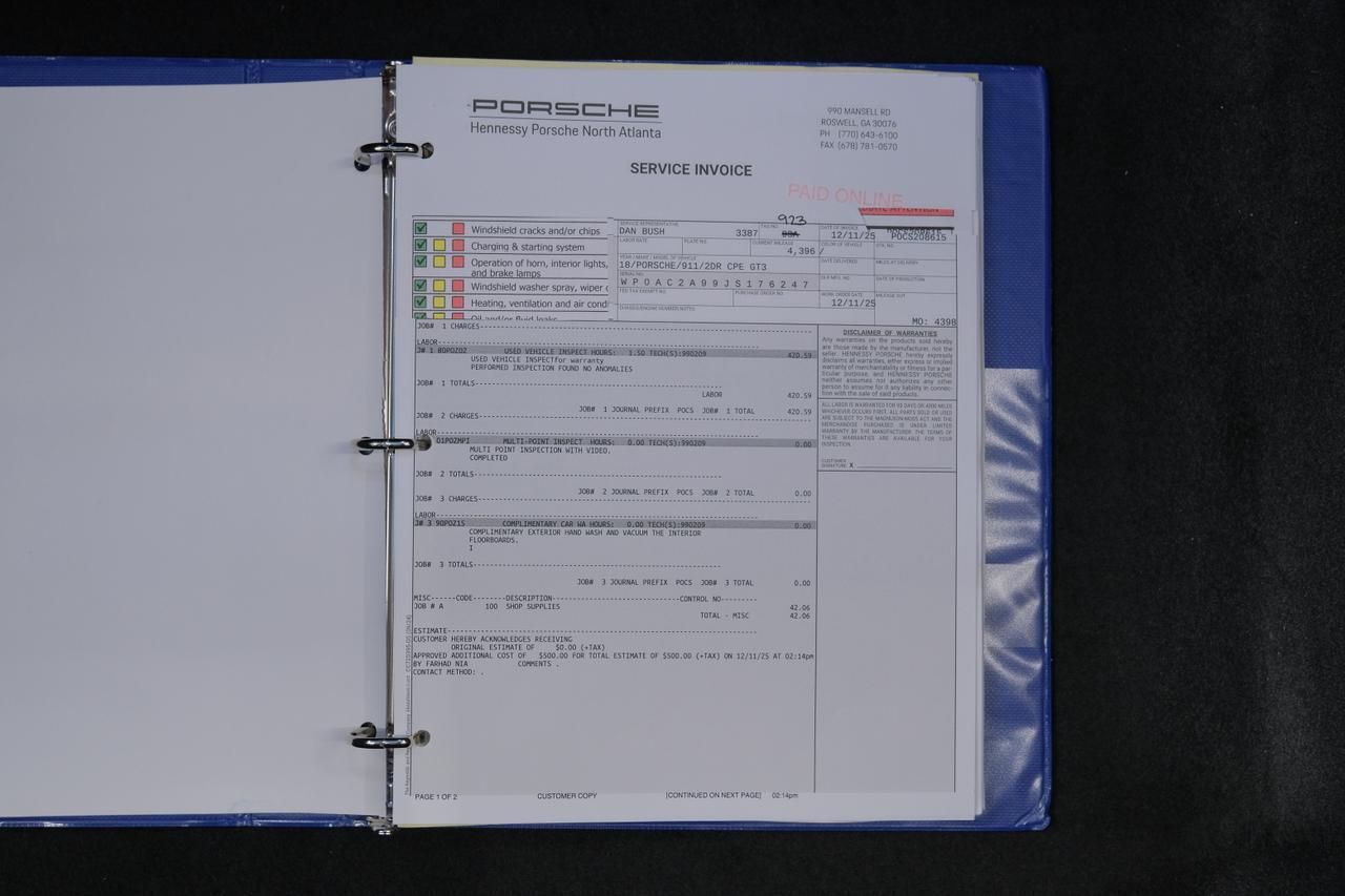 2018 Porsche 911 GT3 GULF BLUE GT3 GULF BLUE Miami FL