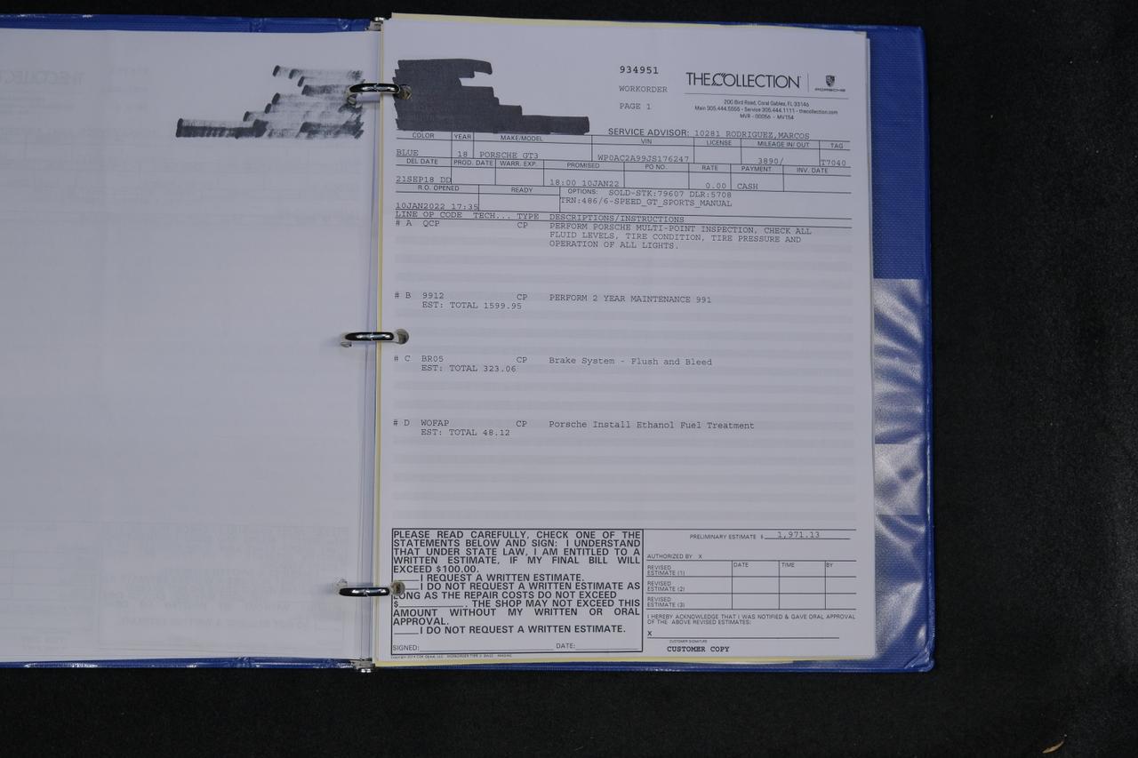 2018 Porsche 911 GT3 GULF BLUE GT3 GULF BLUE Miami FL