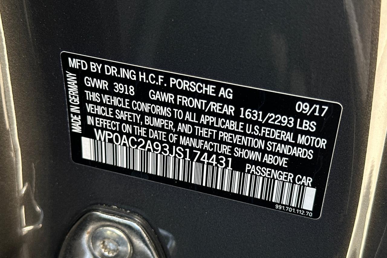 2018 Porsche 911 GT3 San Luis Obispo CA