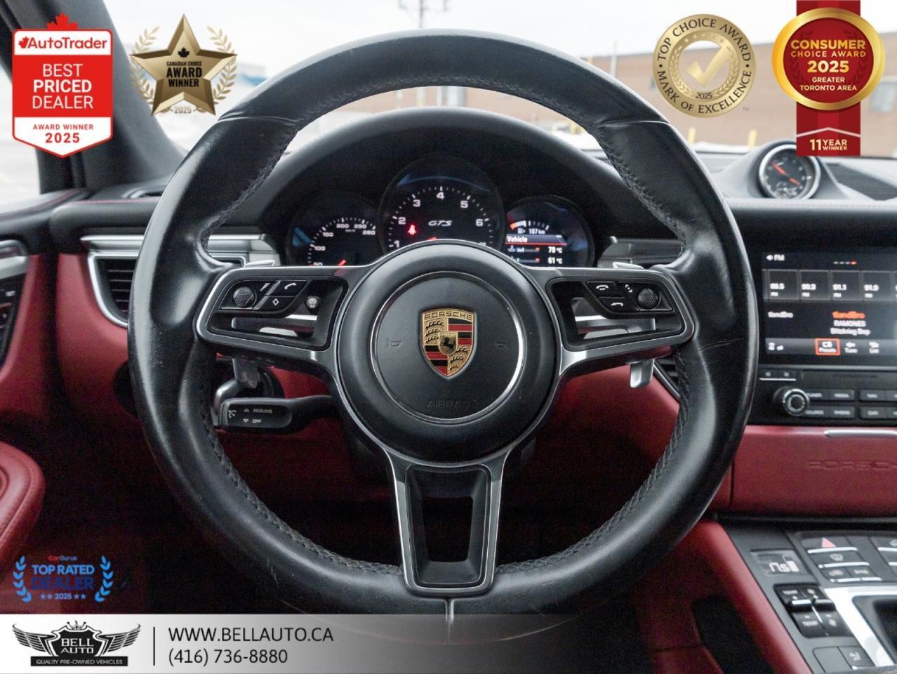 2018 Porsche Macan GTS | PRMPKGPLUS | 21SPRTWHLS | REDLTHR | PANO | NOACCIDENT Toronto ON
