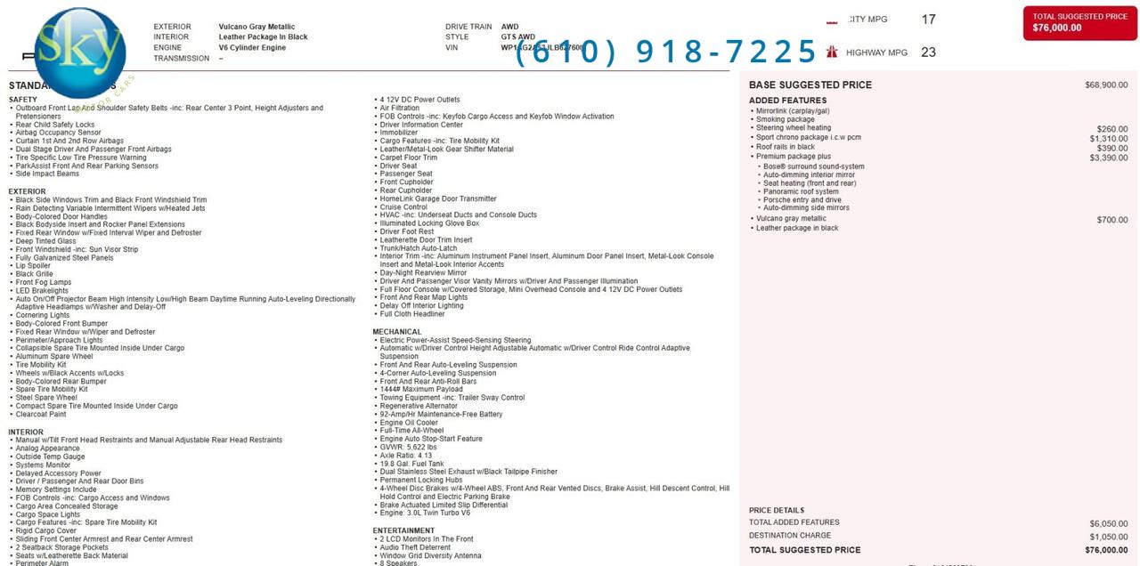 2018 Porsche Macan GTS AWD