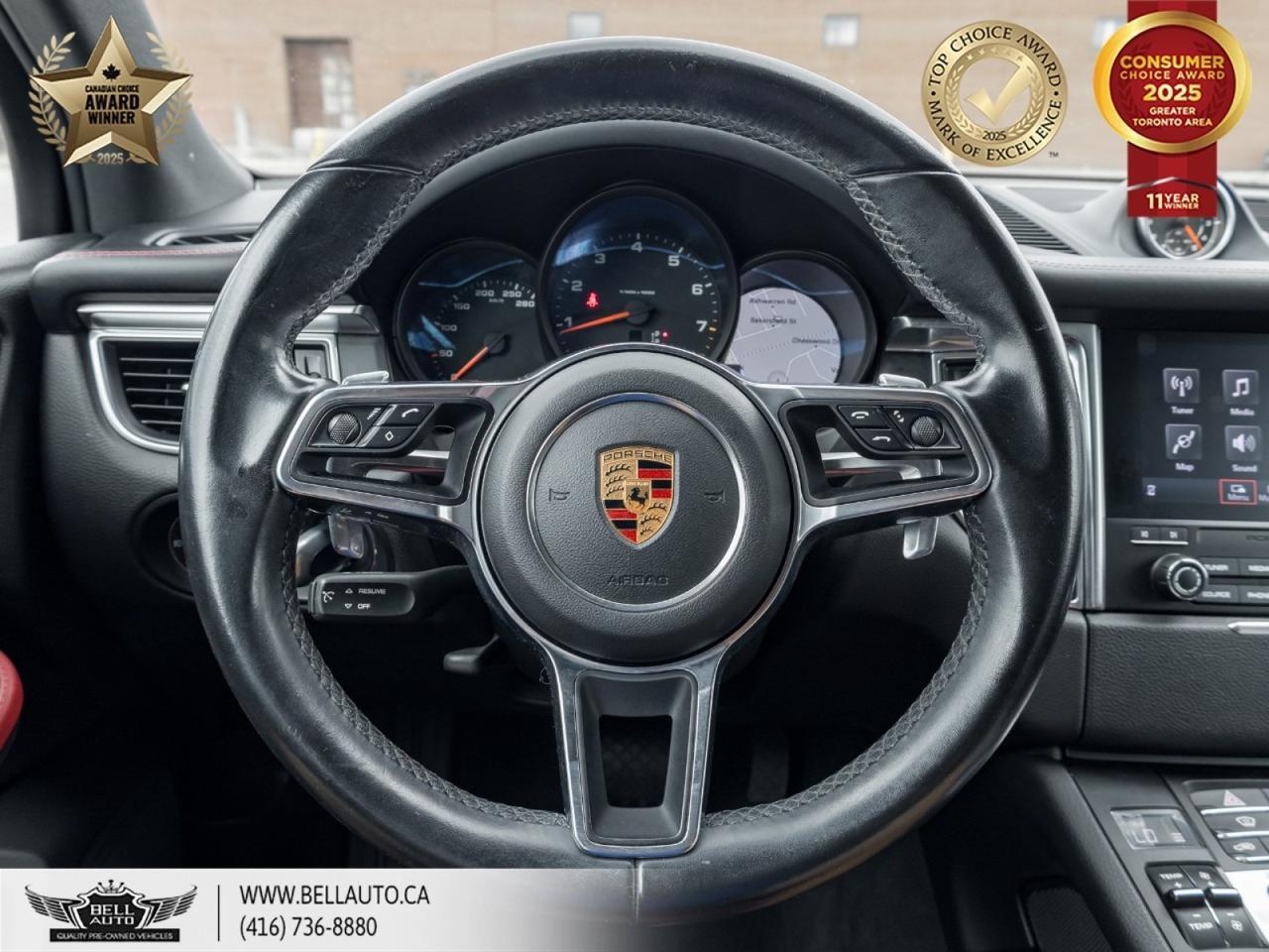 2018 Porsche Macan RED LEATHER | PANORAMIC SUNROOF | LANE DEPARTURE | BACKUPCAMERA | POWER SEATS | NAVI | NO ACCIDENT Toronto ON