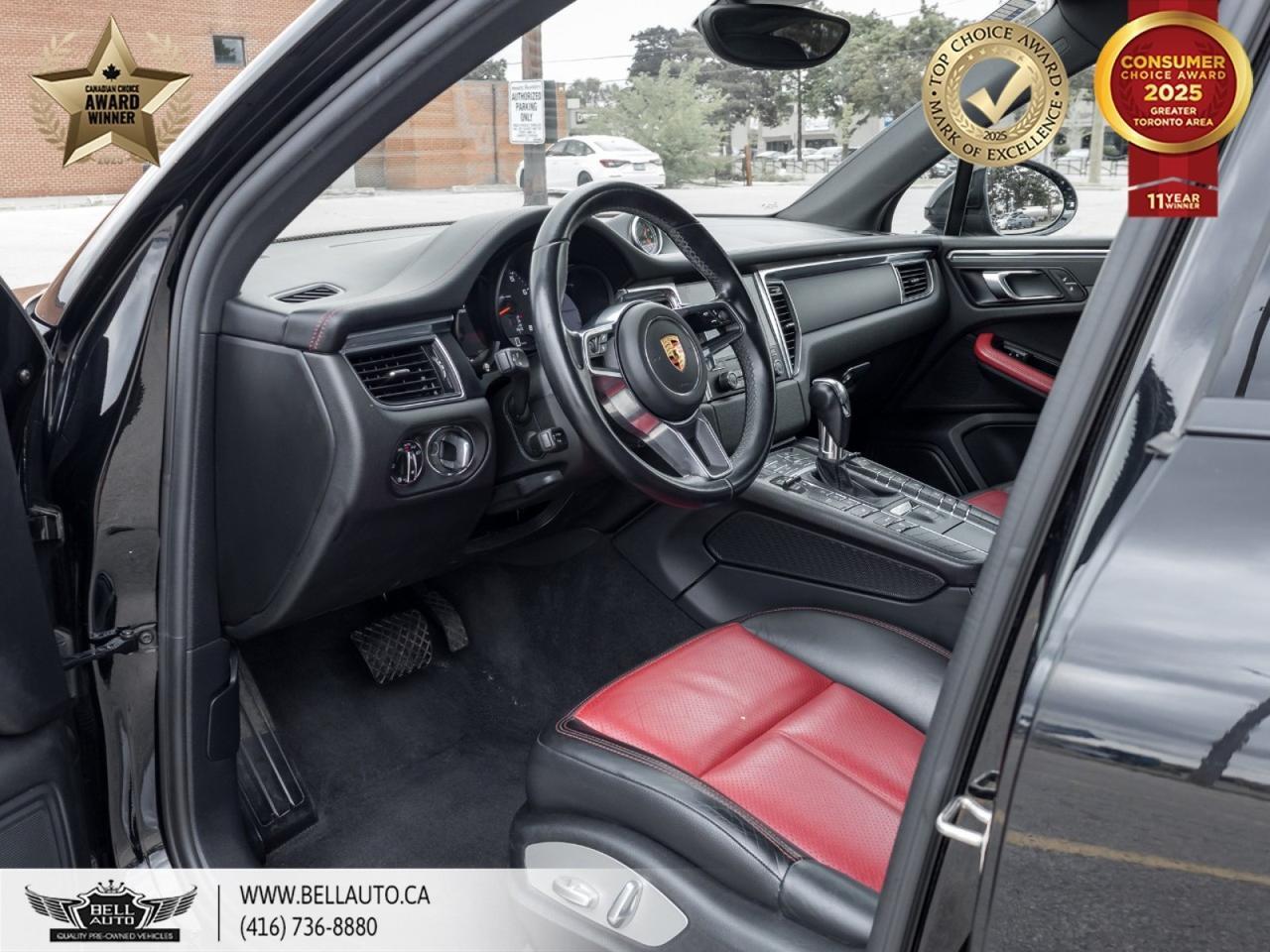 2018 Porsche Macan RED LEATHER | PANORAMIC SUNROOF | LANE DEPARTURE | BACKUPCAMERA | POWER SEATS | NAVI | NO ACCIDENT Toronto ON