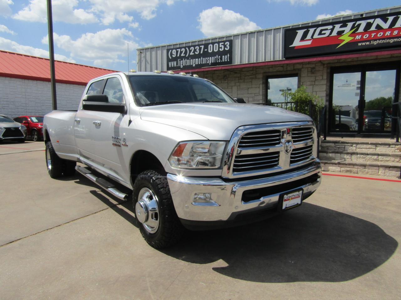 2018 RAM 3500 Big Horn 4x4 Crew Cab 8 Box Grand Prairie TX