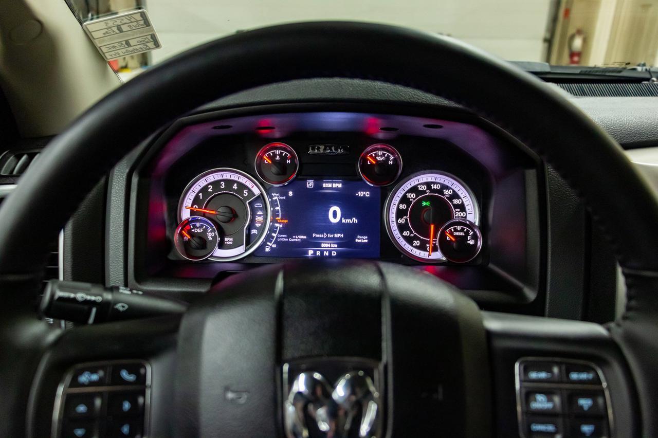 2018 Ram 1500 4x4 Crew Cab Big Horn Diesel Leather BCam Red Deer AB