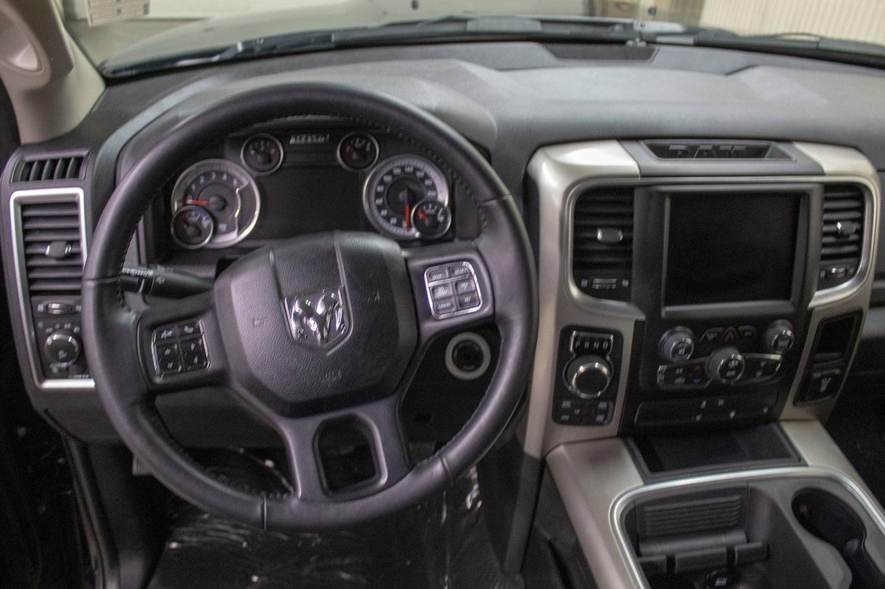 2018 Ram 1500 4x4 Crew Cab Big Horn Leather Roof Nav Diesel Red Deer AB