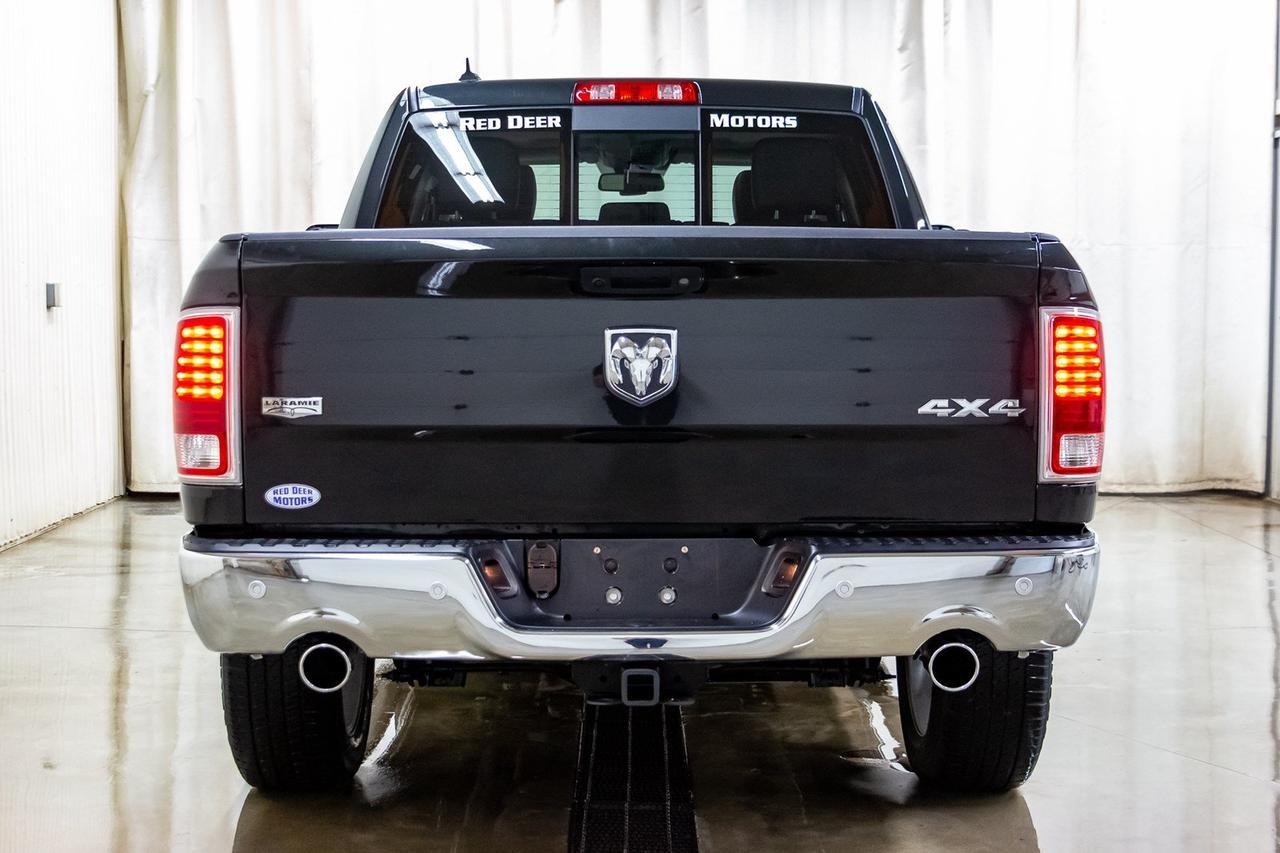 2018 Ram 1500 4x4 Crew Cab Laramie EcoDiesel Leather Roof Nav Red Deer AB