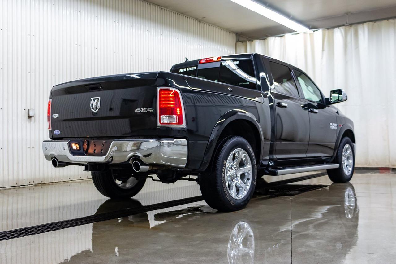 2018 Ram 1500 4x4 Crew Cab Laramie EcoDiesel Leather Roof Nav Red Deer AB