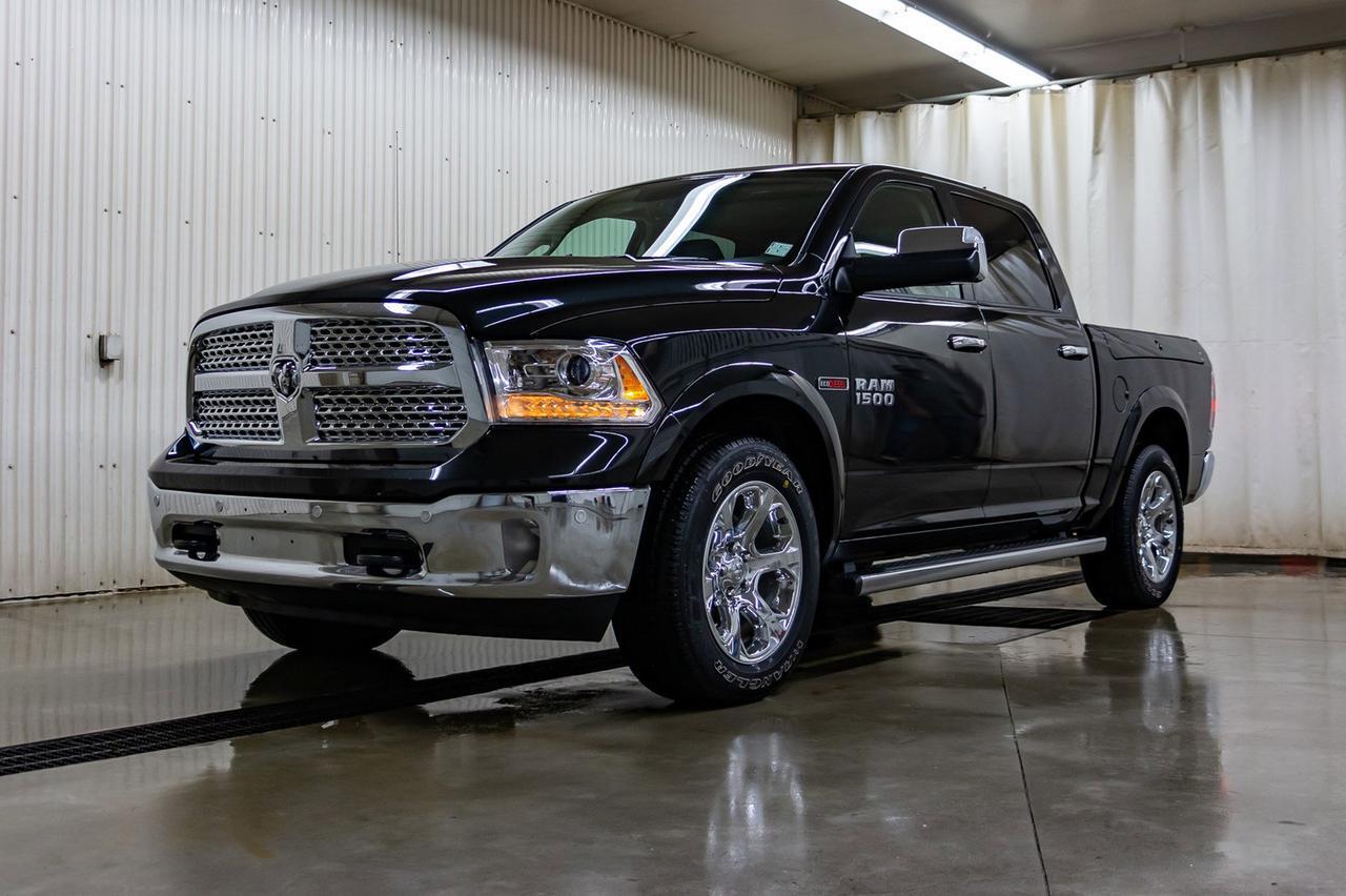 2018 Ram 1500 4x4 Crew Cab Laramie EcoDiesel Leather Roof Nav Red Deer AB