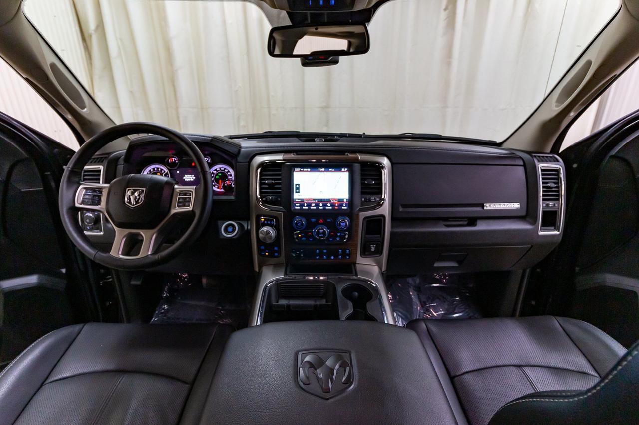2018 Ram 1500 4x4 Crew Cab Laramie EcoDiesel Leather Roof Nav Red Deer AB