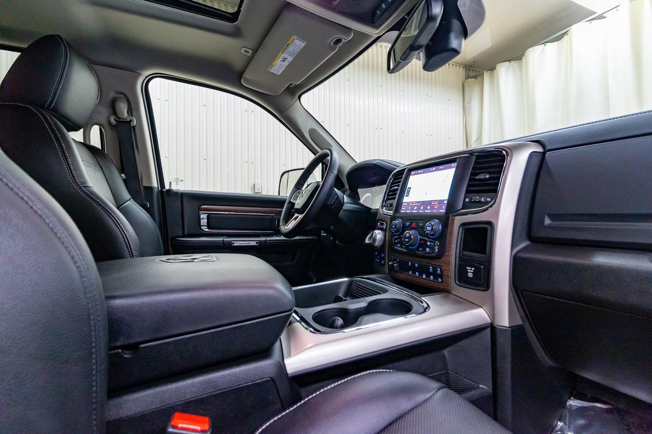 2018 Ram 1500 4x4 Crew Cab Laramie EcoDiesel Leather Roof Nav Red Deer AB