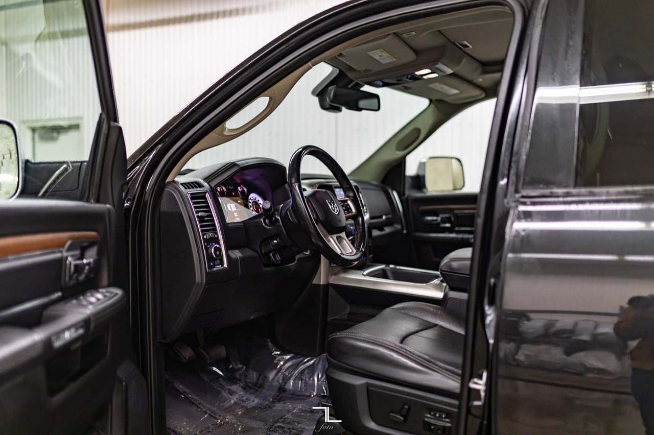 2018 Ram 1500 4x4 Crew Cab Laramie Longbox Leather Roof Nav BCam Red Deer AB