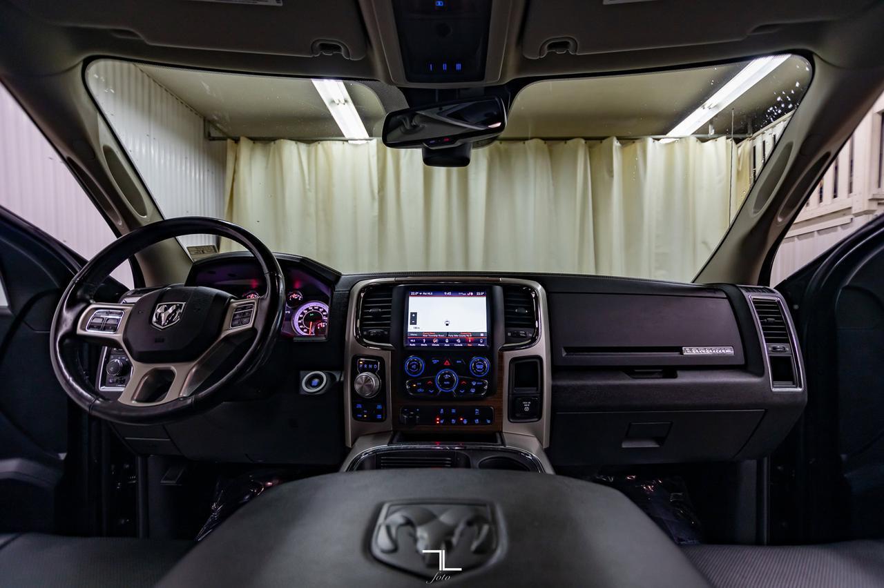 2018 Ram 1500 4x4 Crew Cab Laramie Longbox Leather Roof Nav BCam Red Deer AB