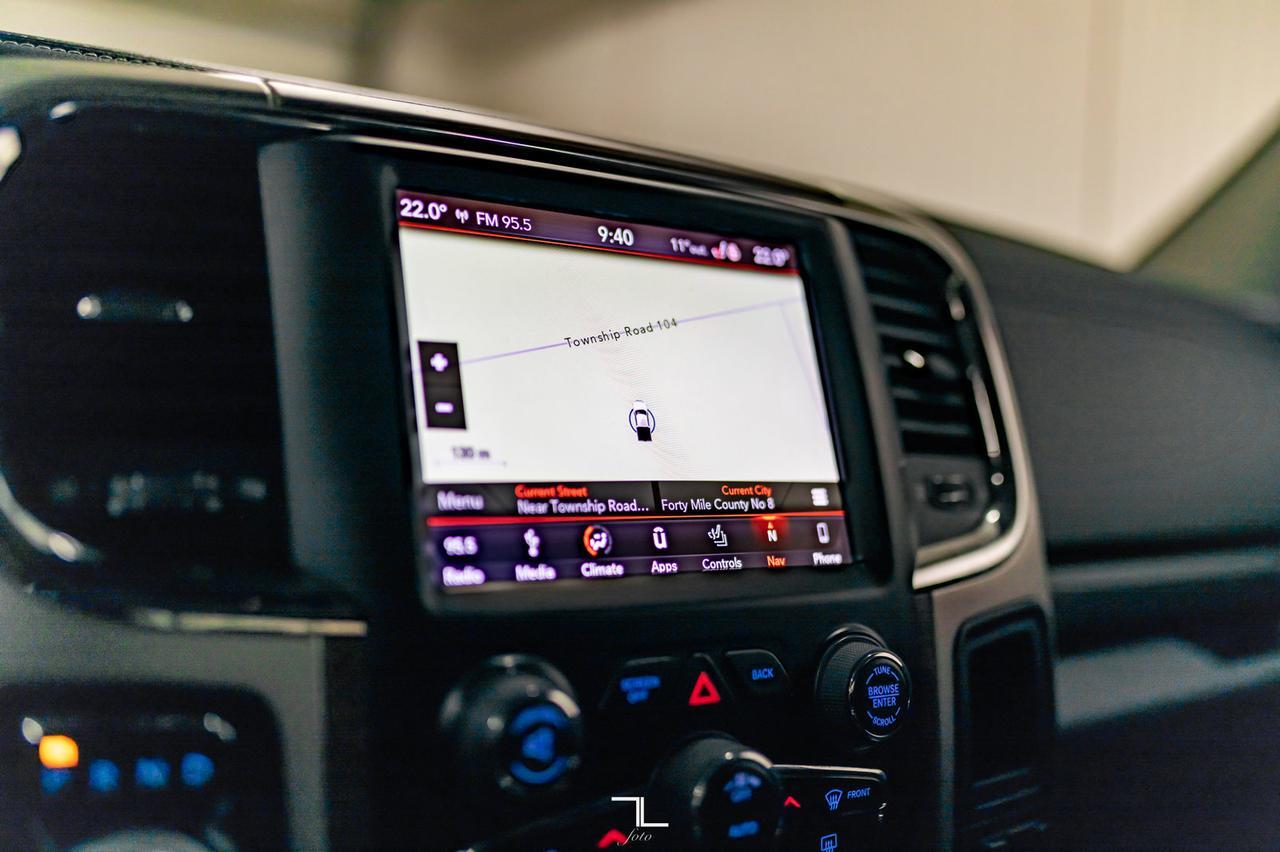 2018 Ram 1500 4x4 Crew Cab Laramie Longbox Leather Roof Nav BCam Red Deer AB