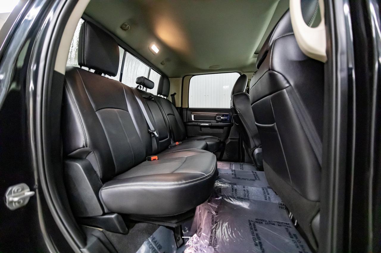 2018 Ram 1500 4x4 Crew Cab Laramie Longbox Leather Roof Nav BCam Red Deer AB