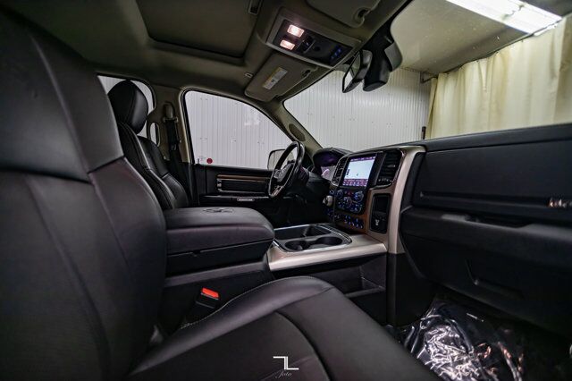 2018 Ram 1500 4x4 Crew Cab Laramie Longbox Leather Roof Nav BCam Red Deer AB