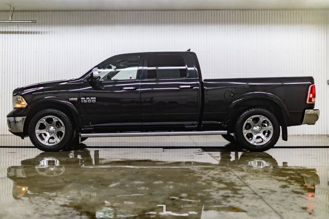 2018 Ram 1500 4x4 Crew Cab Laramie Longbox Leather Roof Nav BCam Red Deer AB