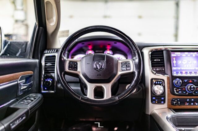 2018 Ram 1500 4x4 Crew Cab Laramie Longbox Leather Roof Nav BCam Red Deer AB