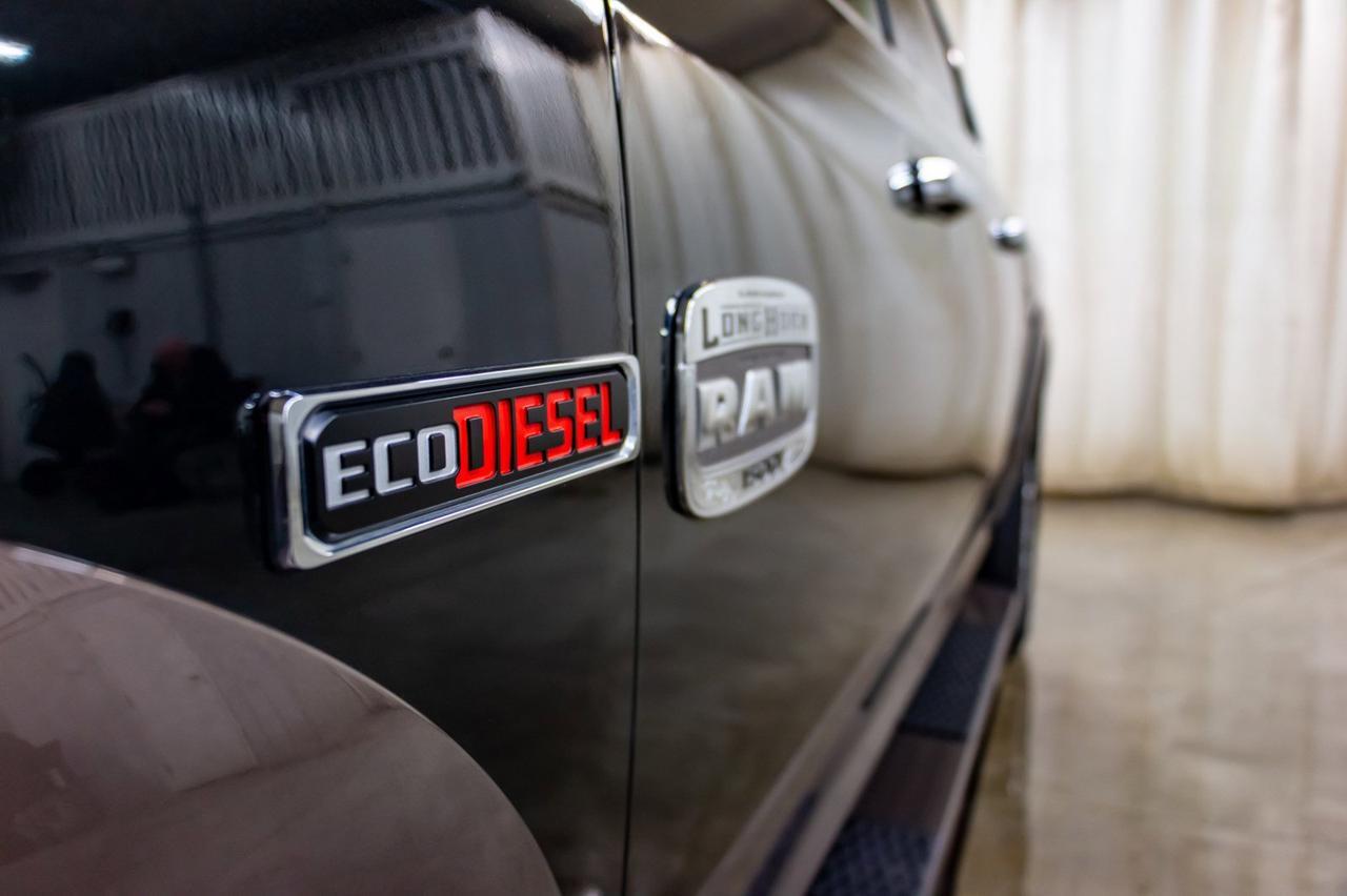 2018 Ram 1500 4x4 Crew Cab Longhorn EcoDiesel Leather Roof Nav Red Deer AB