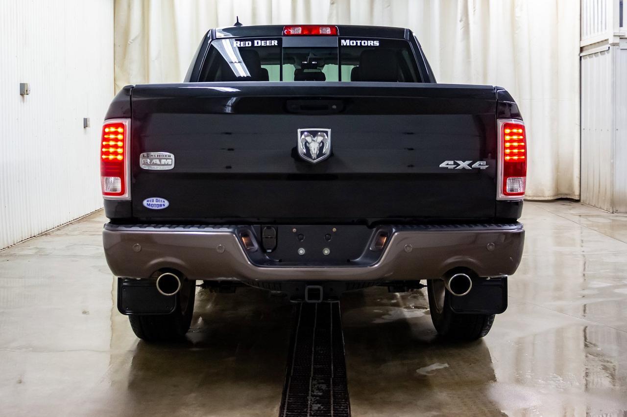2018 Ram 1500 4x4 Crew Cab Longhorn EcoDiesel Leather Roof Nav Red Deer AB