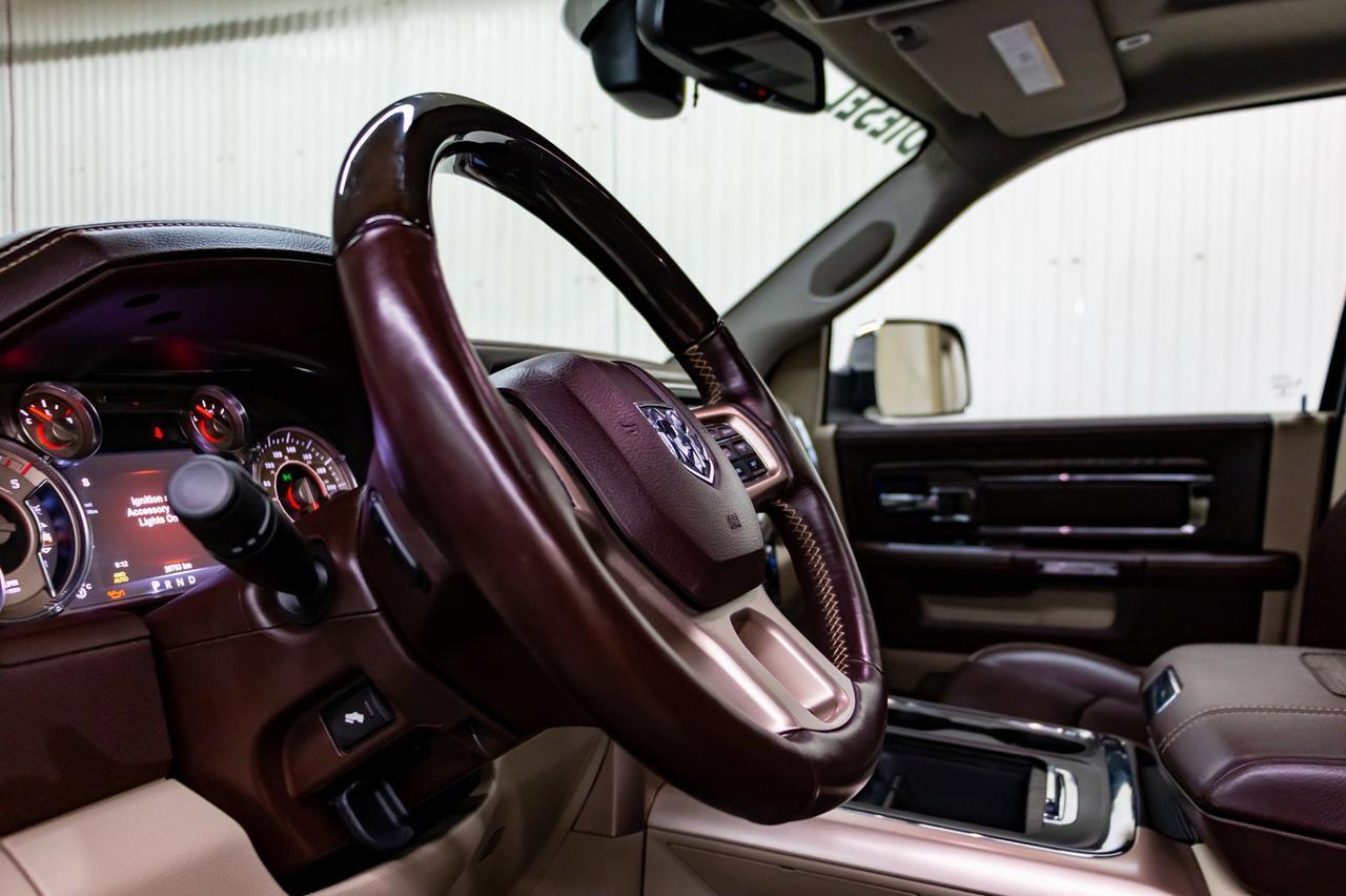 2018 Ram 1500 4x4 Crew Cab Longhorn EcoDiesel Leather Roof Nav Red Deer AB