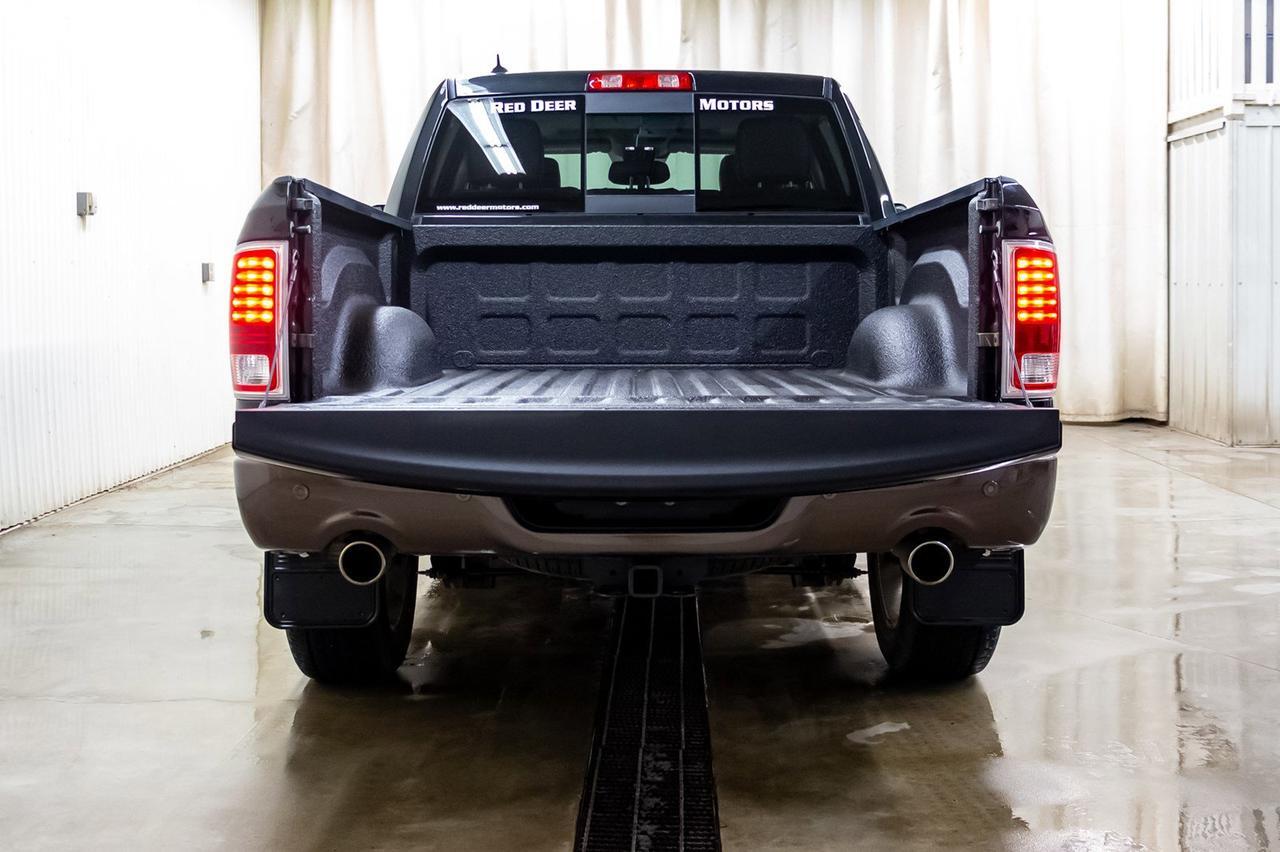 2018 Ram 1500 4x4 Crew Cab Longhorn EcoDiesel Leather Roof Nav Red Deer AB