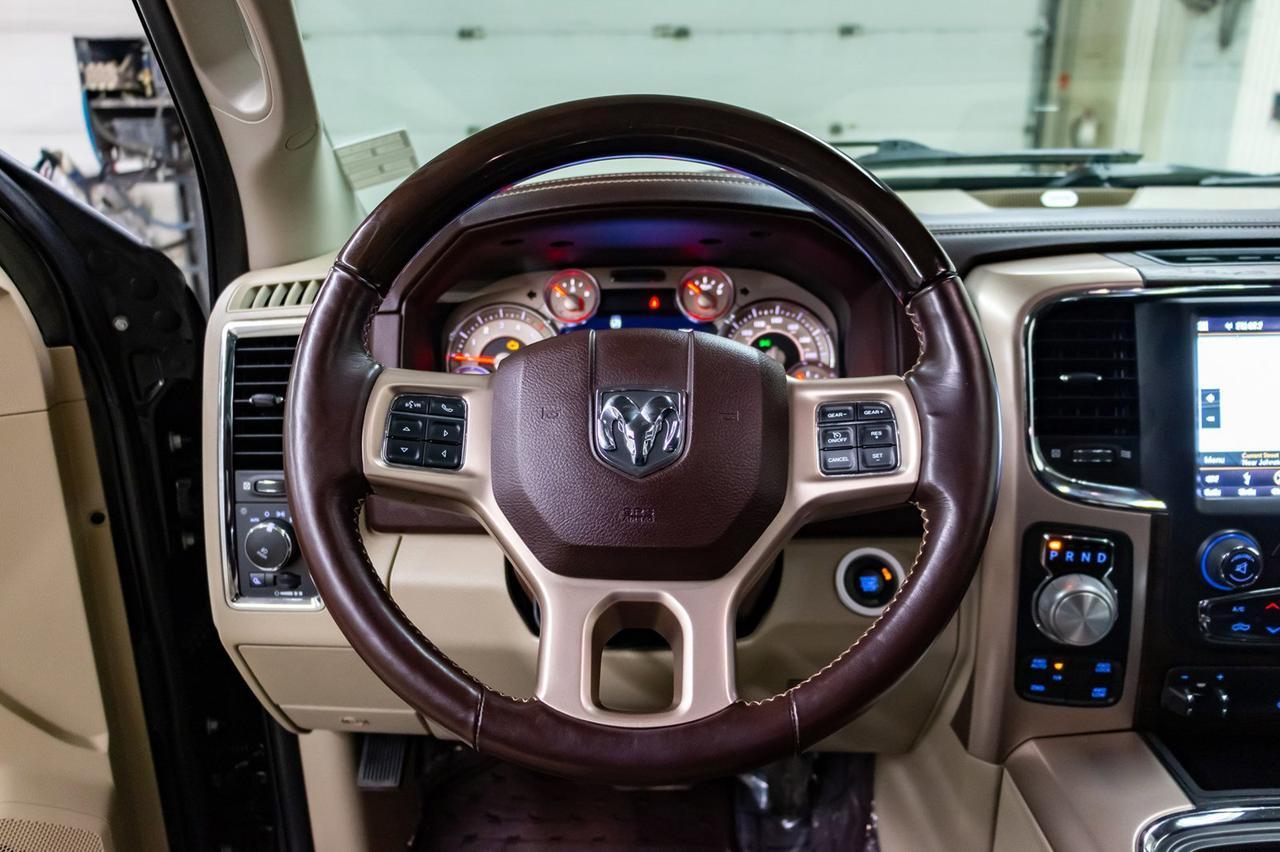 2018 Ram 1500 4x4 Crew Cab Longhorn EcoDiesel Leather Roof Nav Red Deer AB