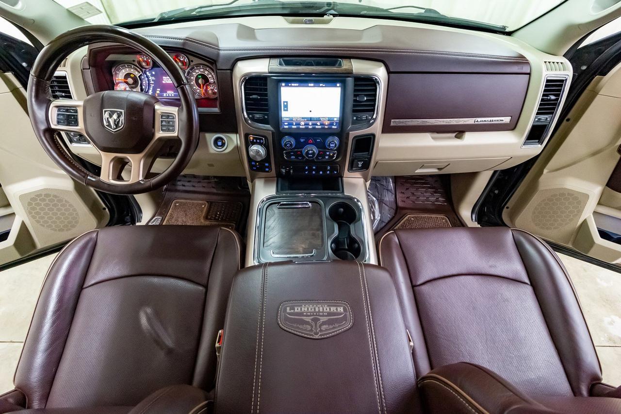 2018 Ram 1500 4x4 Crew Cab Longhorn EcoDiesel Leather Roof Nav Red Deer AB