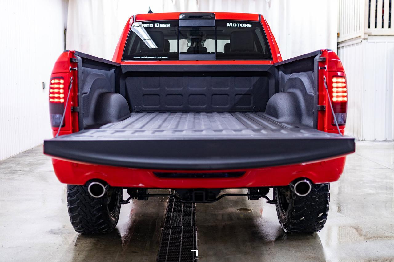 2018 Ram 1500 4x4 Crew Cab Sport 4&quot; Lift Leather Roof Nav Red Deer AB