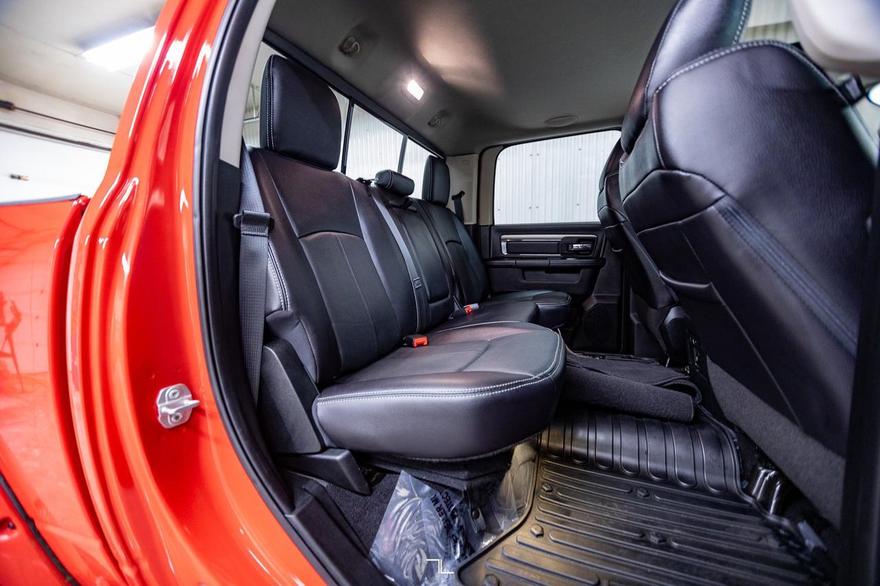 2018 Ram 1500 4x4 Crew Cab Sport 4" Lift Leather Roof Nav Red Deer AB