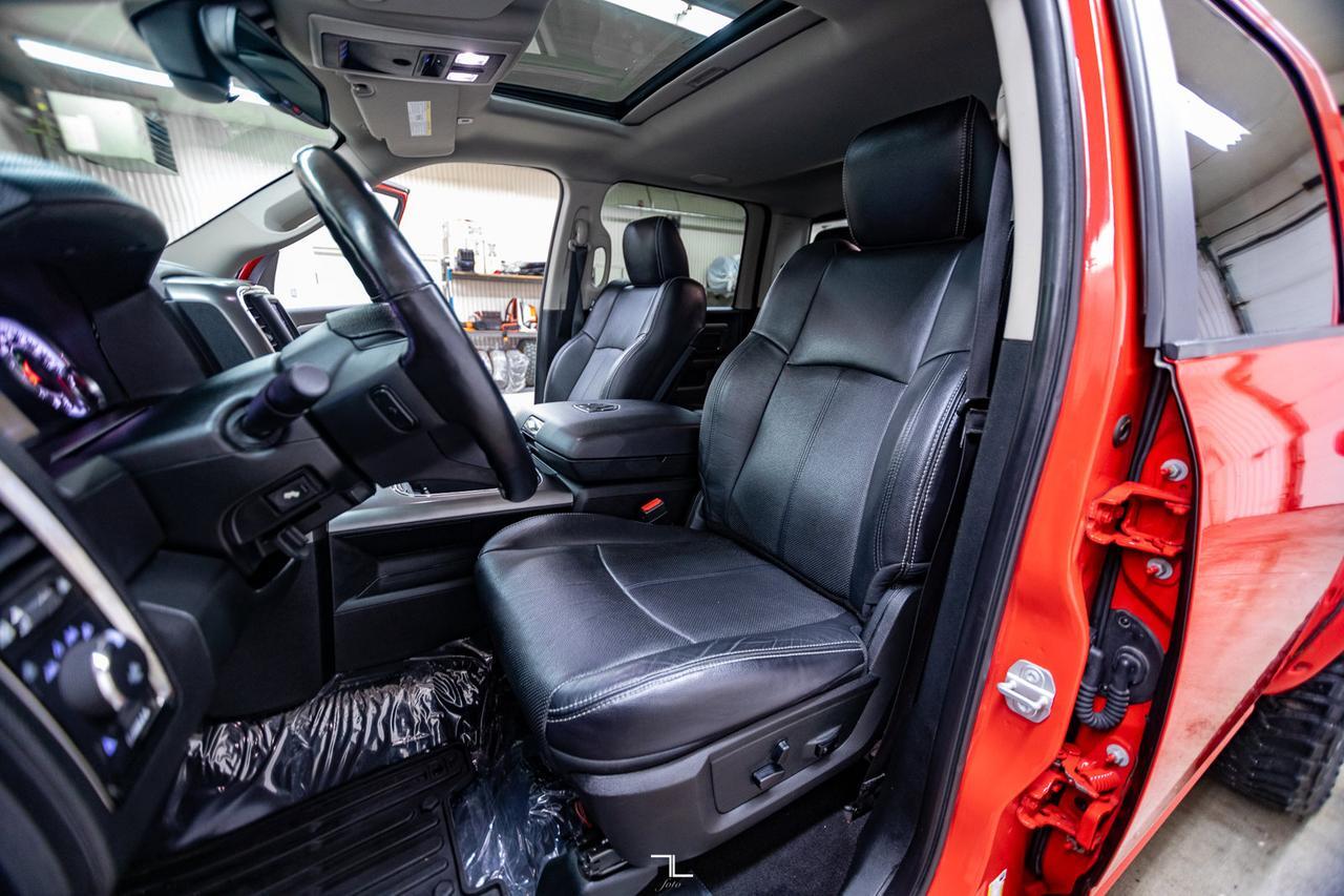 2018 Ram 1500 4x4 Crew Cab Sport 4" Lift Leather Roof Nav Red Deer AB