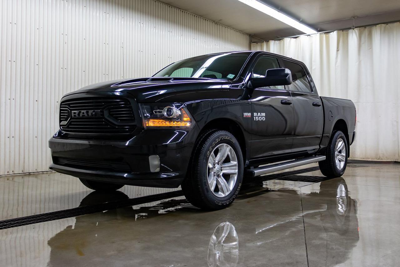2018 Ram 1500 4x4 Crew Cab Sport Leather Nav BCam Red Deer AB