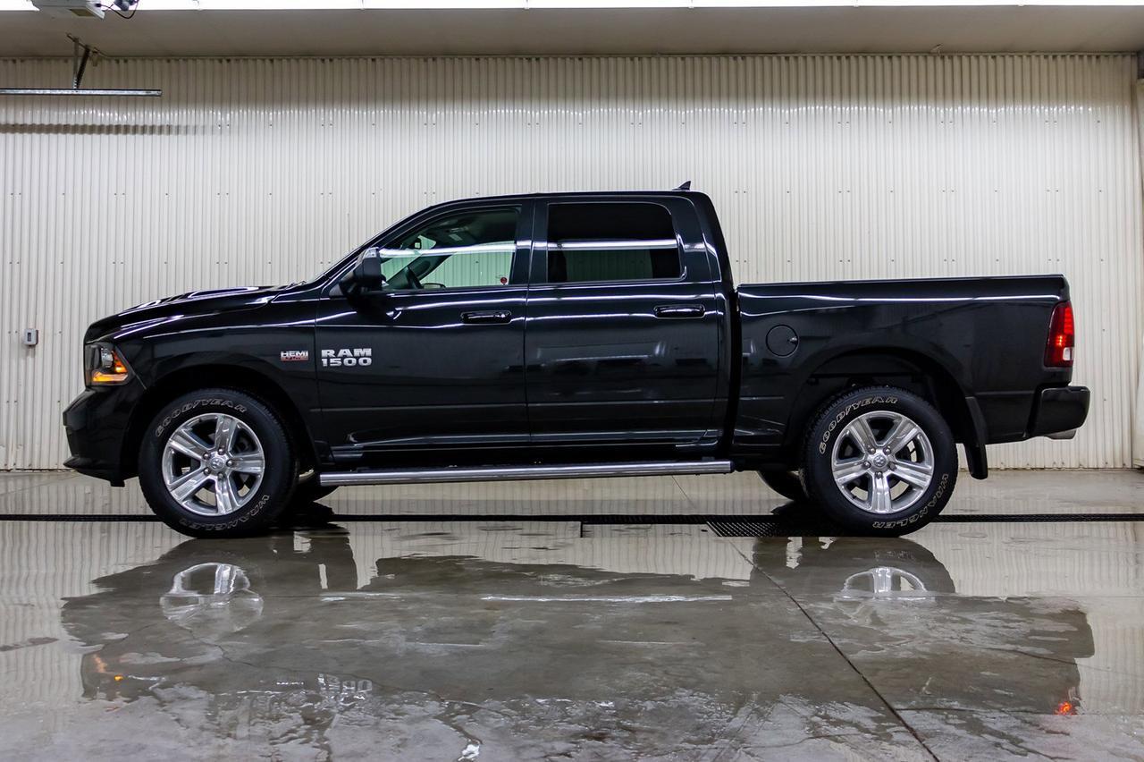 2018 Ram 1500 4x4 Crew Cab Sport Leather Nav BCam Red Deer AB