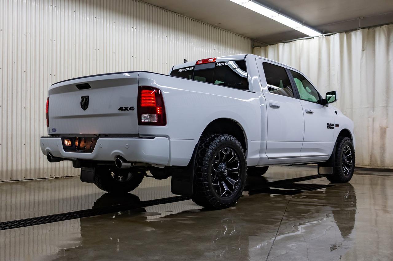 2018 Ram 1500 4x4 Crew Cab Sport Leather Roof Nav Red Deer AB