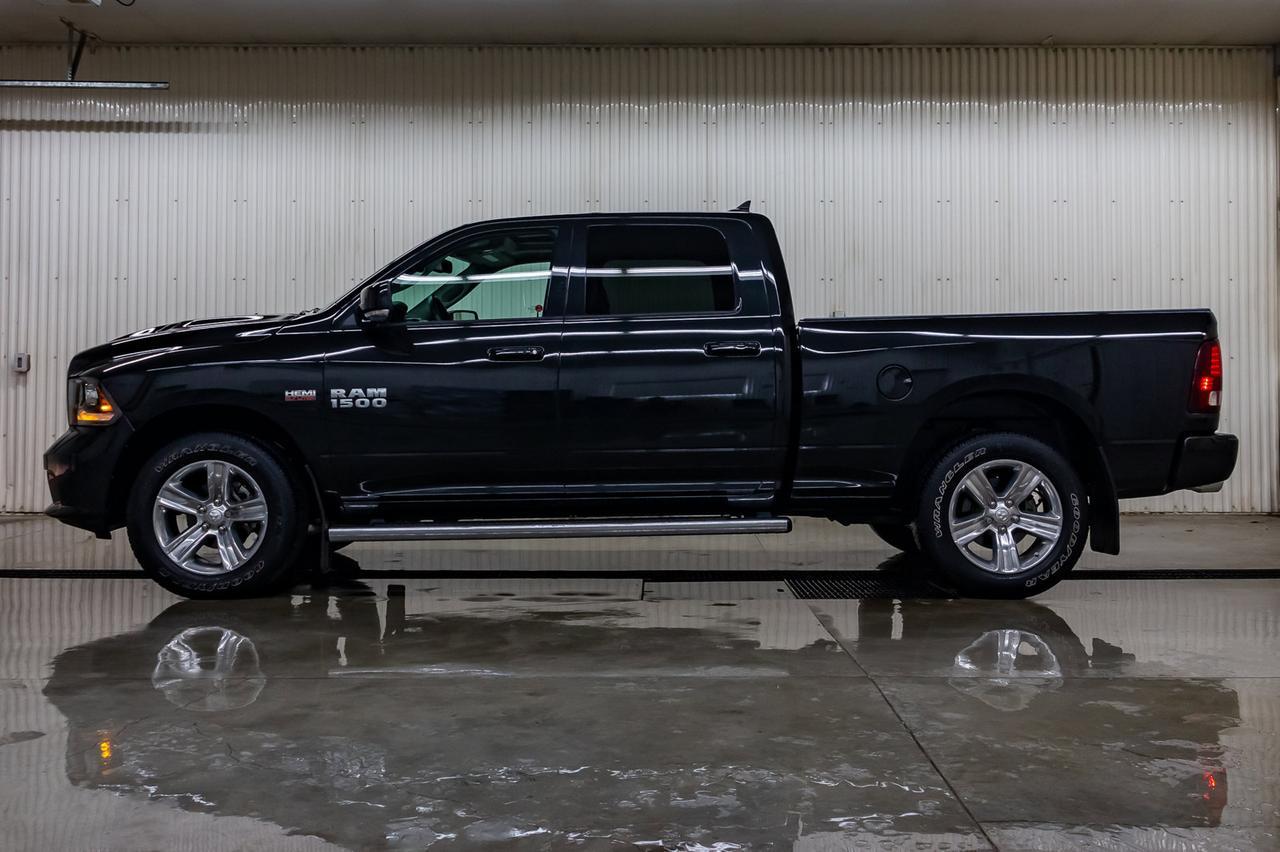 2018 Ram 1500 4x4 Crew Cab Sport Longbox Leather Roof Nav Red Deer AB