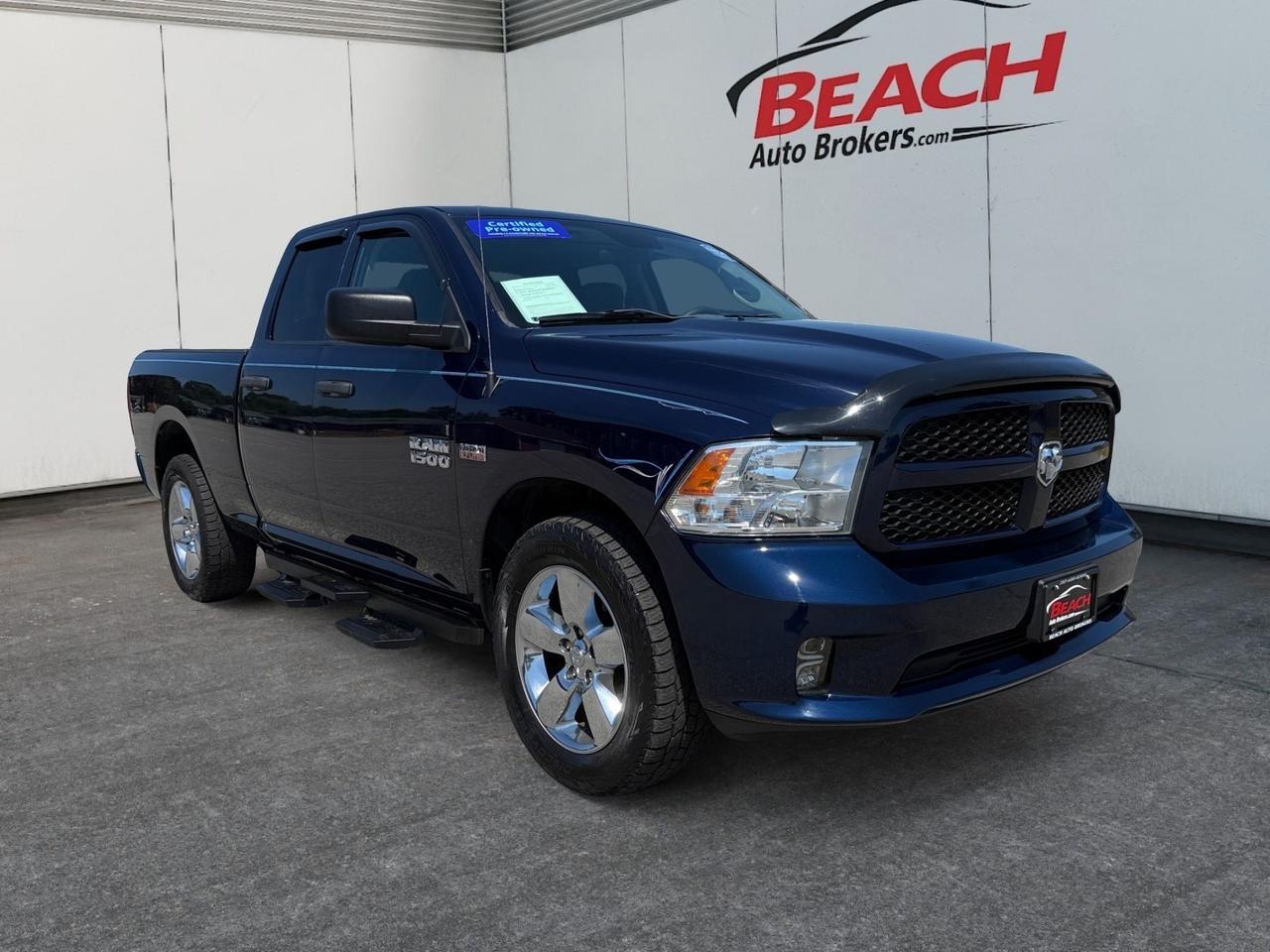 2018 Ram 1500 Express, BACKUP CAMERA, TOW PACKAGE, BED LINER, RUNNING BOARDS, POWER/HEATED MIRRORS, BLUETOOTH, REMOTE KEYLESS ENTRY, CLEAN CARFAX!