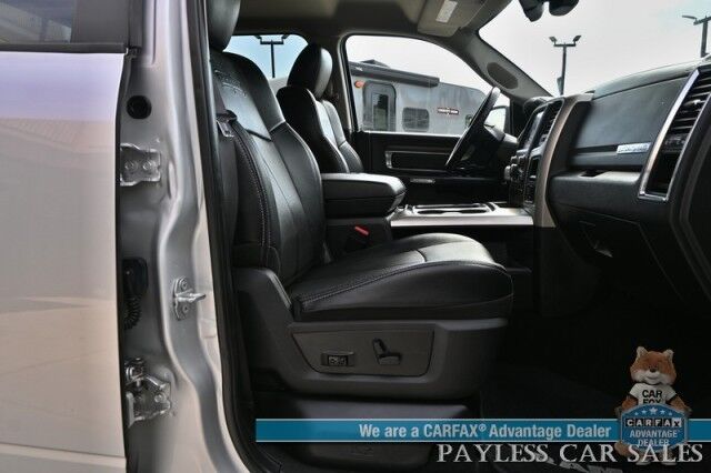 2018 Ram 1500 Laramie / 4X4 / 3.0L EcoDiesel V6 / Crew Cab / Convenience Group / Auto Start / Heated & Cooled Leather Seats / Heated Steering / Apple CarPlay & Android Auto / Back Up Camera / Keyless Entry & Start / Tow Pkg / 1-Owner Anchorage AK